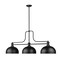 Z-Lite Melange Billiard, 3-Light, 13 In.W x 51.25 In.L x 21.5 In.H, Matte Black/Matte Black 725-3MB-D13MB - alternate 7